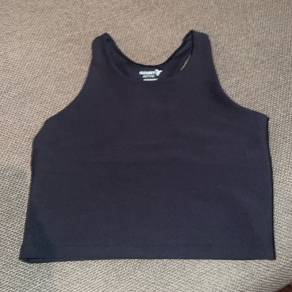 Old Navy Active Powersport Go-Dry black athletic align top sports tank top M (8)
